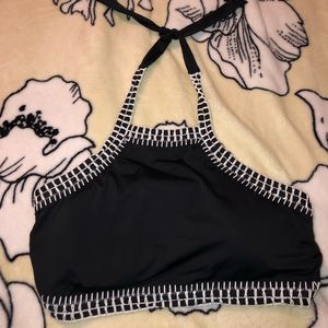🌈 BLACK HALTER SWIMSUIT TOP